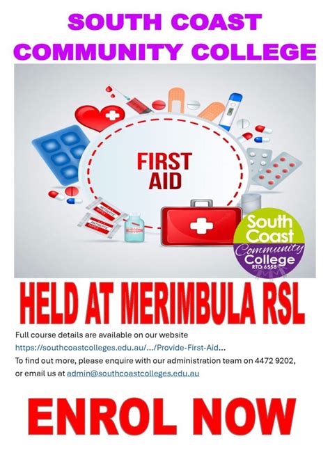 first aid courses merimbula.